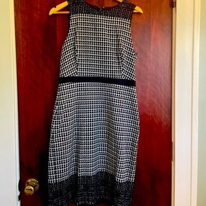 J. Crew navy and white dress size 8